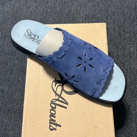 Blue leather Sandler - Picture 4 of 4